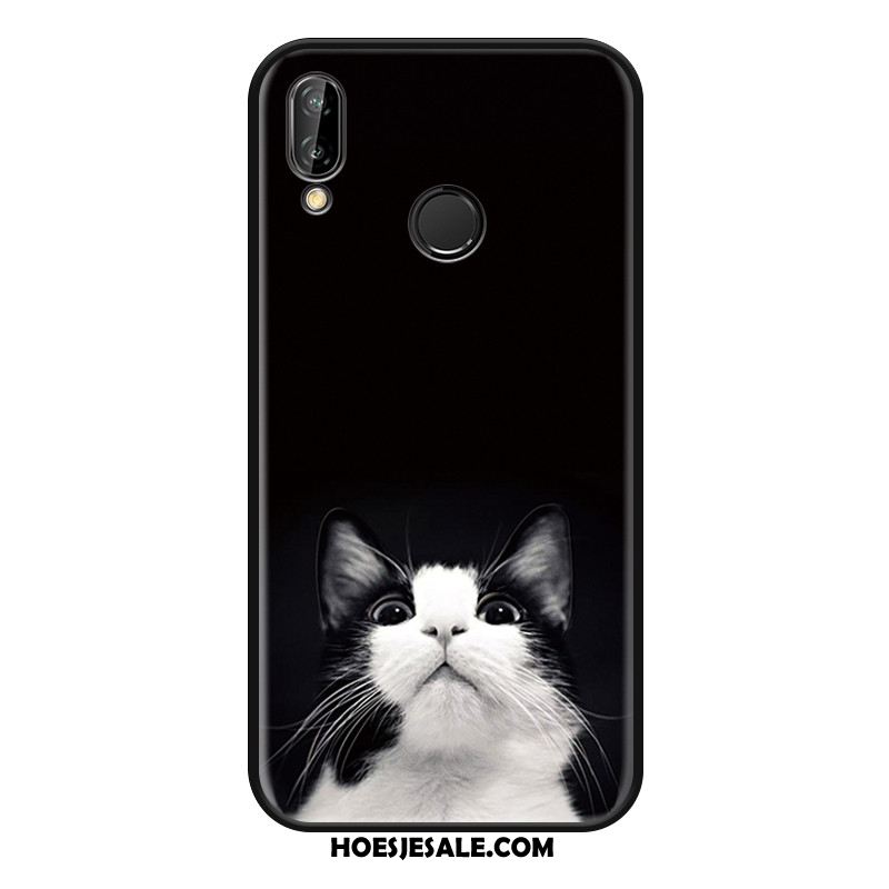 Huawei Nova 3i Hoesje Zwart Hanger Grappig Trend Hond Sale