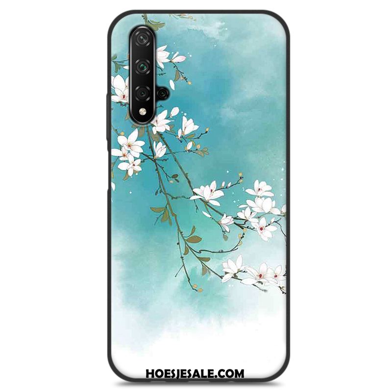 Huawei Nova 5t Hoesje Anti-fall Vers Blauw Siliconen Chinese Stijl Aanbiedingen