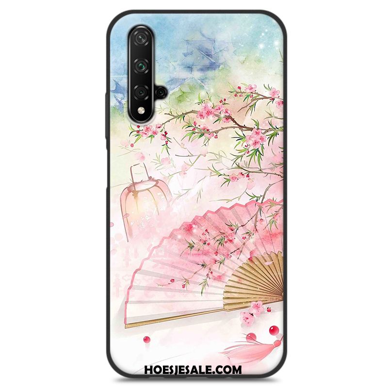 Huawei Nova 5t Hoesje Anti-fall Vers Blauw Siliconen Chinese Stijl Aanbiedingen