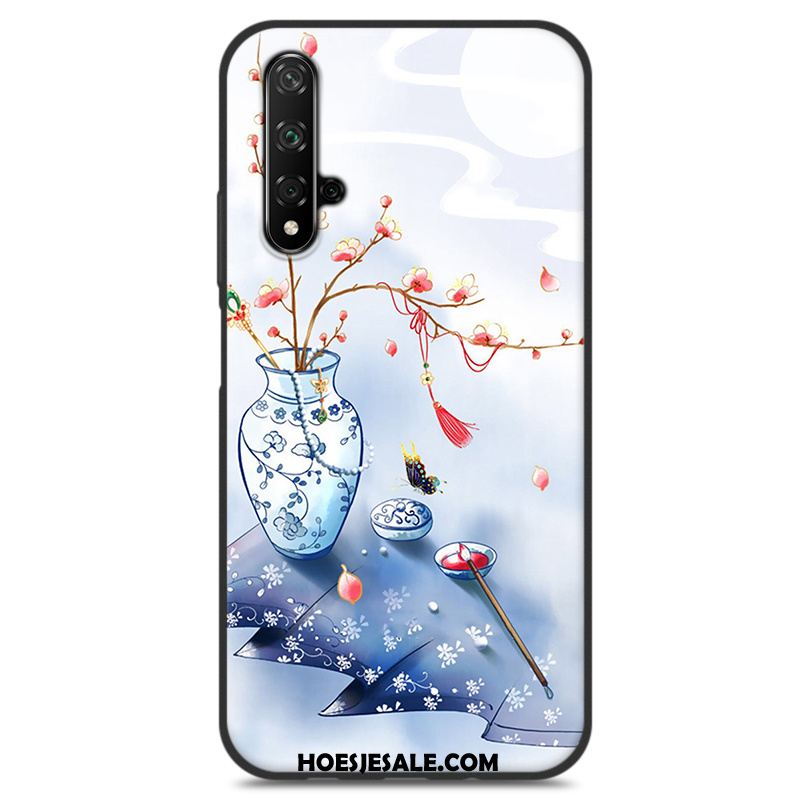 Huawei Nova 5t Hoesje Anti-fall Vers Blauw Siliconen Chinese Stijl Aanbiedingen