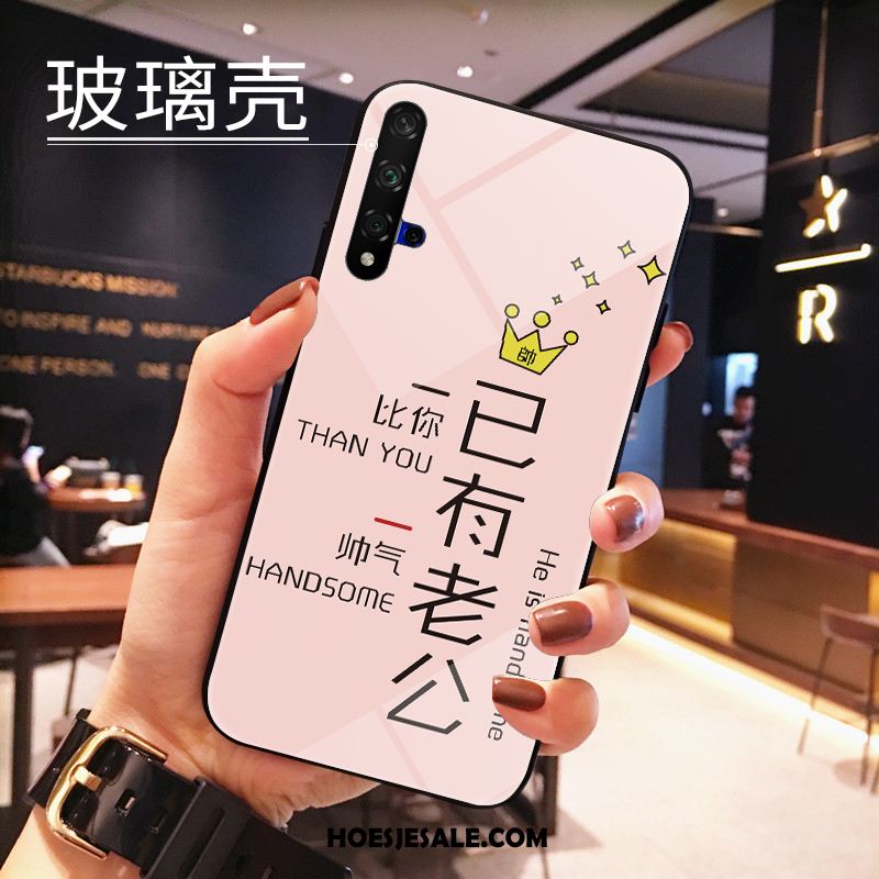 Huawei Nova 5t Hoesje Bescherming Mobiele Telefoon Spotprent Gehard Glas Hoes Online