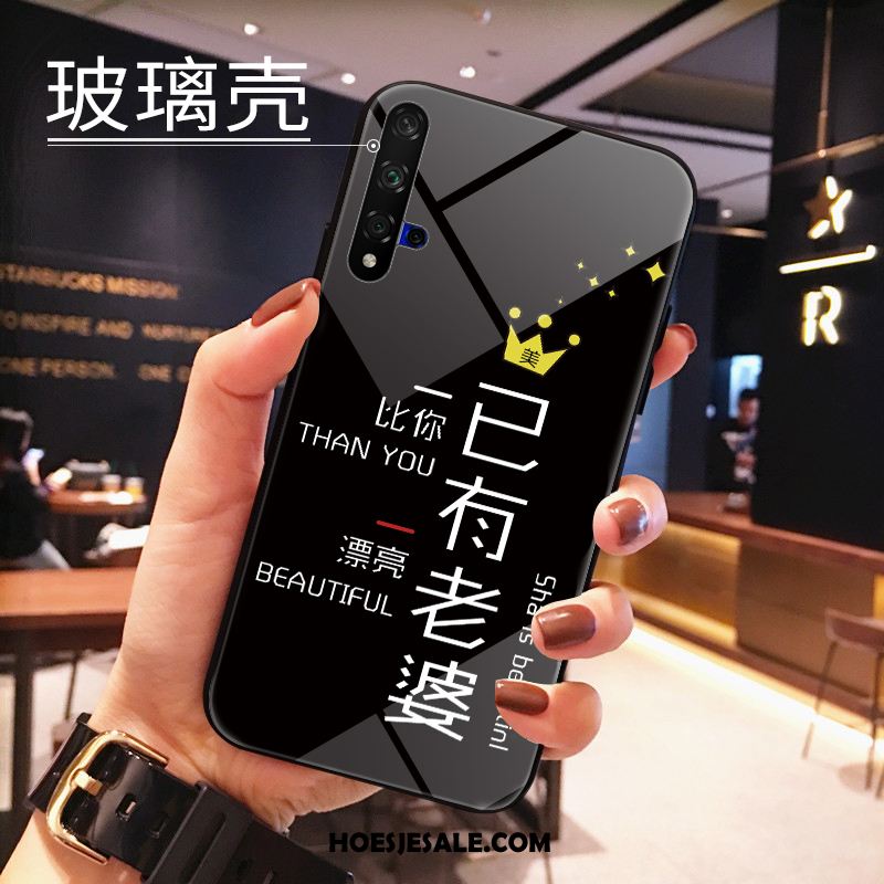Huawei Nova 5t Hoesje Bescherming Mobiele Telefoon Spotprent Gehard Glas Hoes Online