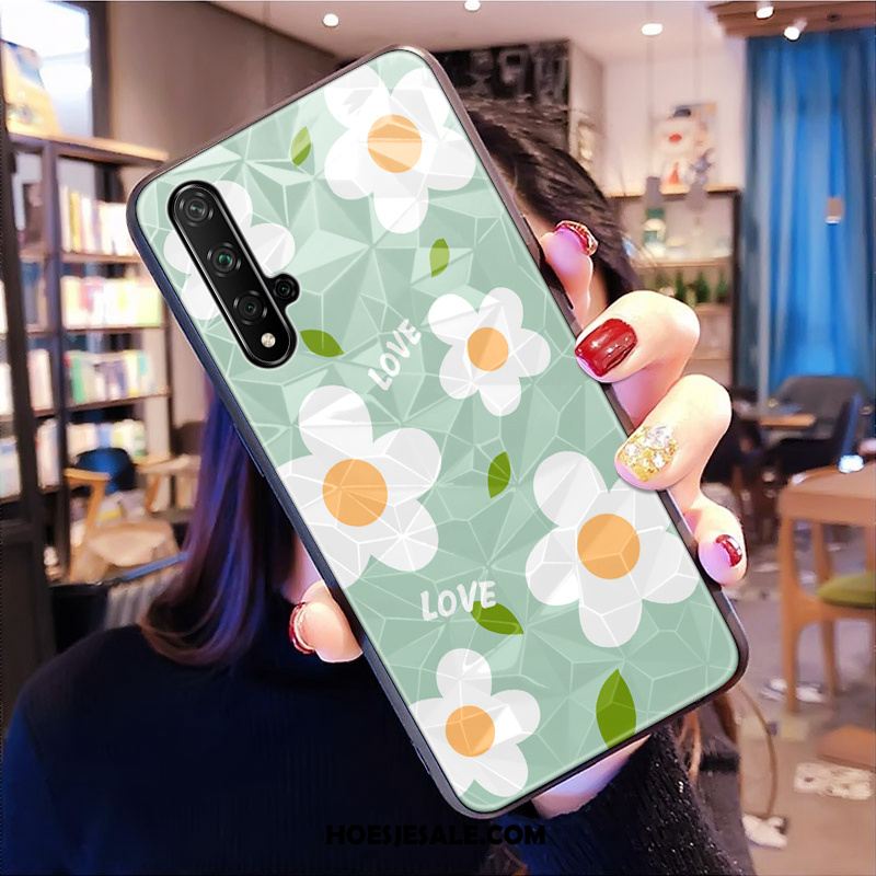 Huawei Nova 5t Hoesje Groen Ruit Mini Driedimensionaal Vers Online