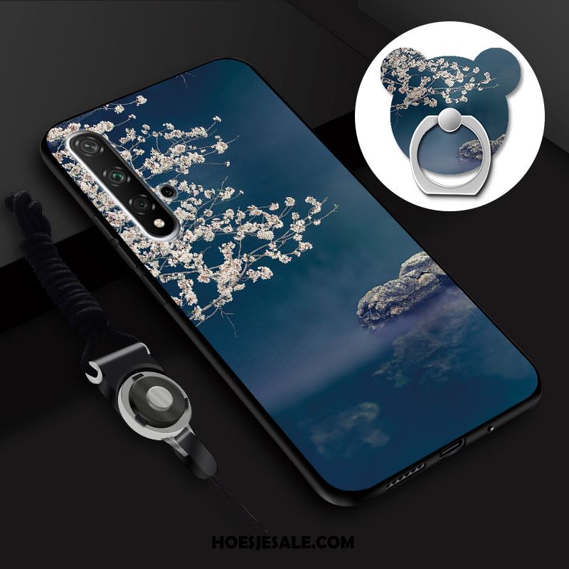 Huawei Nova 5t Hoesje Hoes Mobiele Telefoon Siliconen Blauw Bescherming Goedkoop