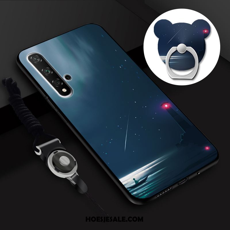 Huawei Nova 5t Hoesje Hoes Mobiele Telefoon Siliconen Blauw Bescherming Goedkoop