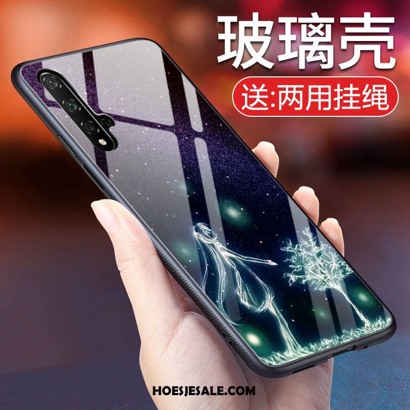 Huawei Nova 5t Hoesje Mobiele Telefoon Zacht Purper Licht Hoes Aanbiedingen