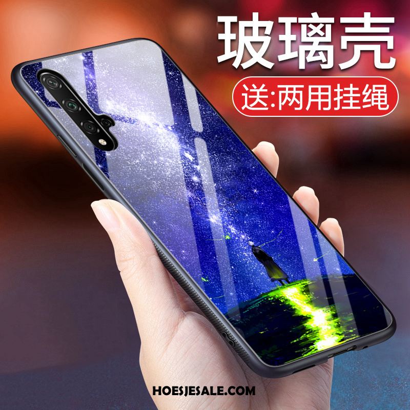 Huawei Nova 5t Hoesje Mobiele Telefoon Zacht Purper Licht Hoes Aanbiedingen