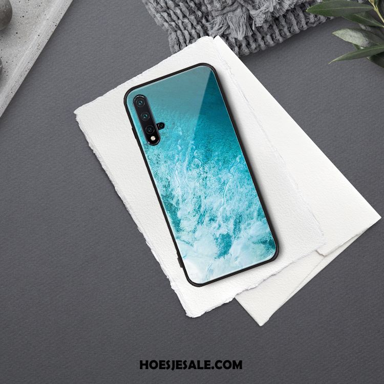 Huawei Nova 5t Hoesje Net Red Kunst Blauw All Inclusive Wind Kopen