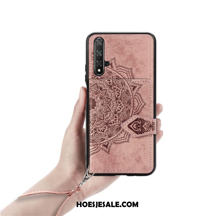 Huawei Nova 5t Hoesje Patroon Mobiele Telefoon Portemonnee Hoes Doek Kopen