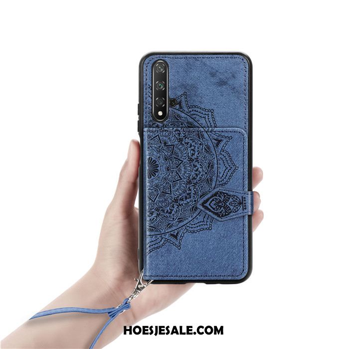 Huawei Nova 5t Hoesje Patroon Mobiele Telefoon Portemonnee Hoes Doek Kopen