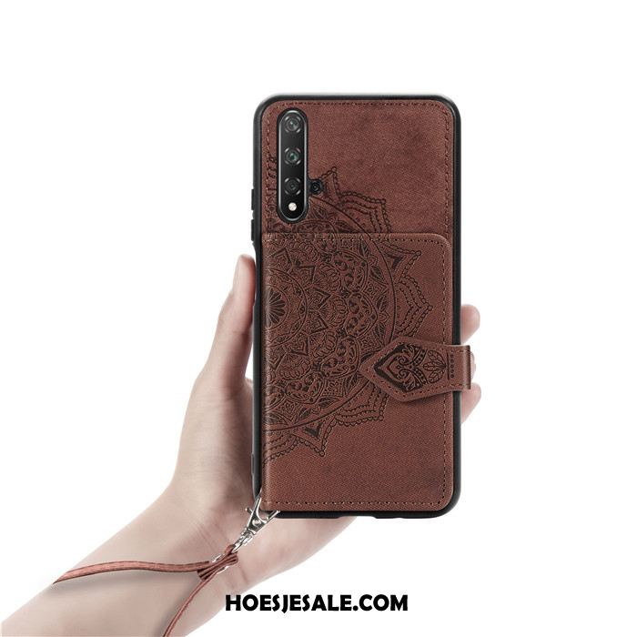 Huawei Nova 5t Hoesje Patroon Mobiele Telefoon Portemonnee Hoes Doek Kopen