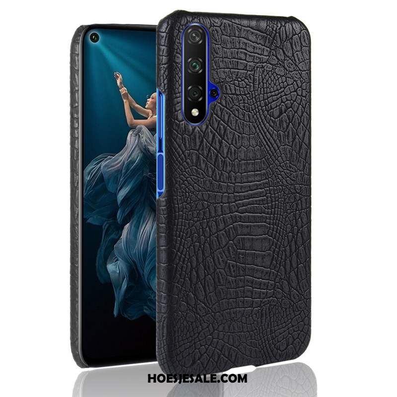 Huawei Nova 5t Hoesje Schrobben Blauw Lichte En Dun Hard Hoes Goedkoop