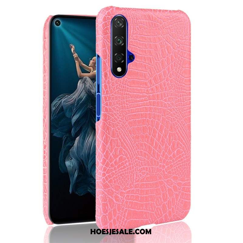 Huawei Nova 5t Hoesje Schrobben Blauw Lichte En Dun Hard Hoes Goedkoop