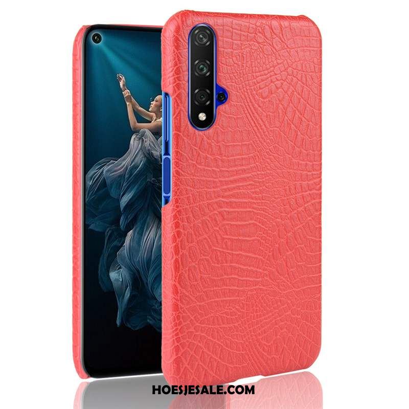 Huawei Nova 5t Hoesje Schrobben Blauw Lichte En Dun Hard Hoes Goedkoop