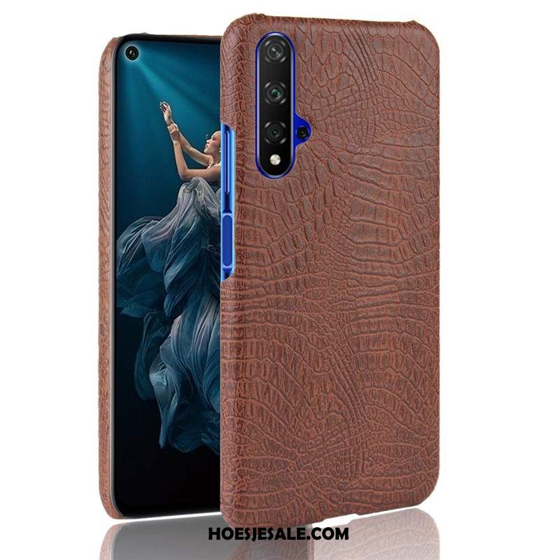 Huawei Nova 5t Hoesje Schrobben Blauw Lichte En Dun Hard Hoes Goedkoop