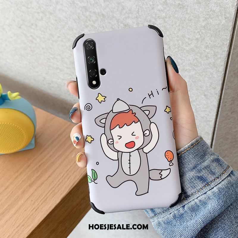 Huawei Nova 5t Hoesje Spotprent Scheppend Zacht Persoonlijk Groen Winkel