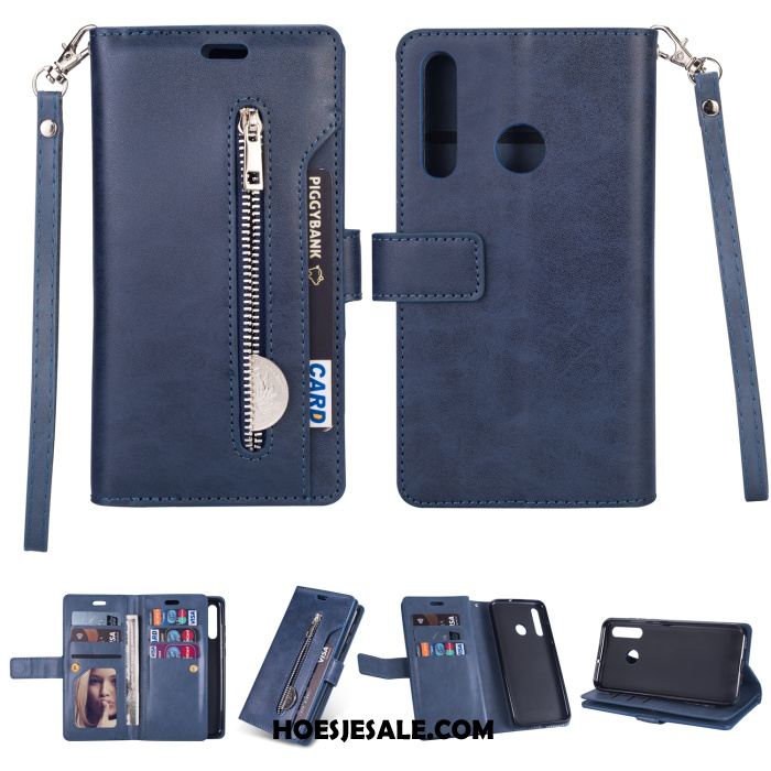 Huawei P Smart+ 2019 Hoesje Folio Blauw All Inclusive Bescherming Anti-fall Aanbiedingen