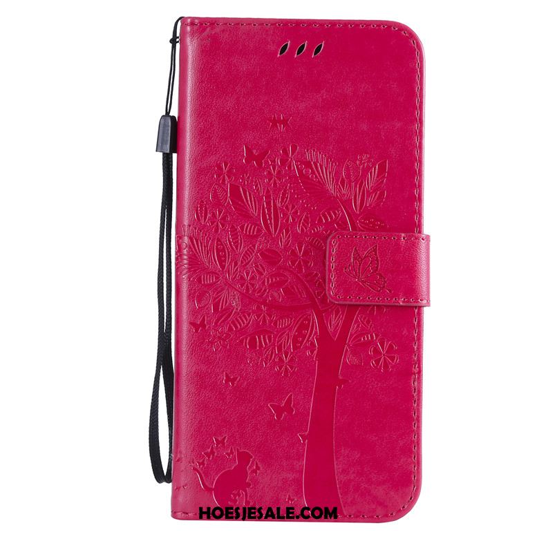 Huawei P Smart+ 2019 Hoesje Folio Siliconen Bescherming Rood Anti-fall Kopen