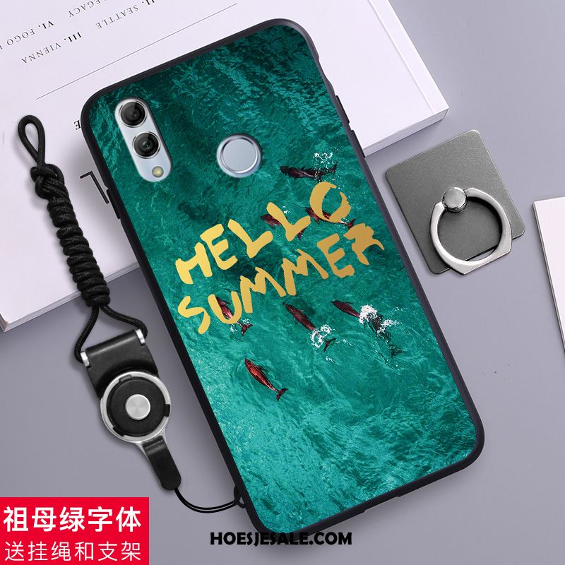 Huawei P Smart 2019 Hoesje Hoes All Inclusive Groen Scheppend Spotprent Korting