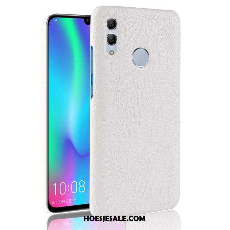 Huawei P Smart 2019 Hoesje Leer Hard Hoes Patroon Zwart Kopen