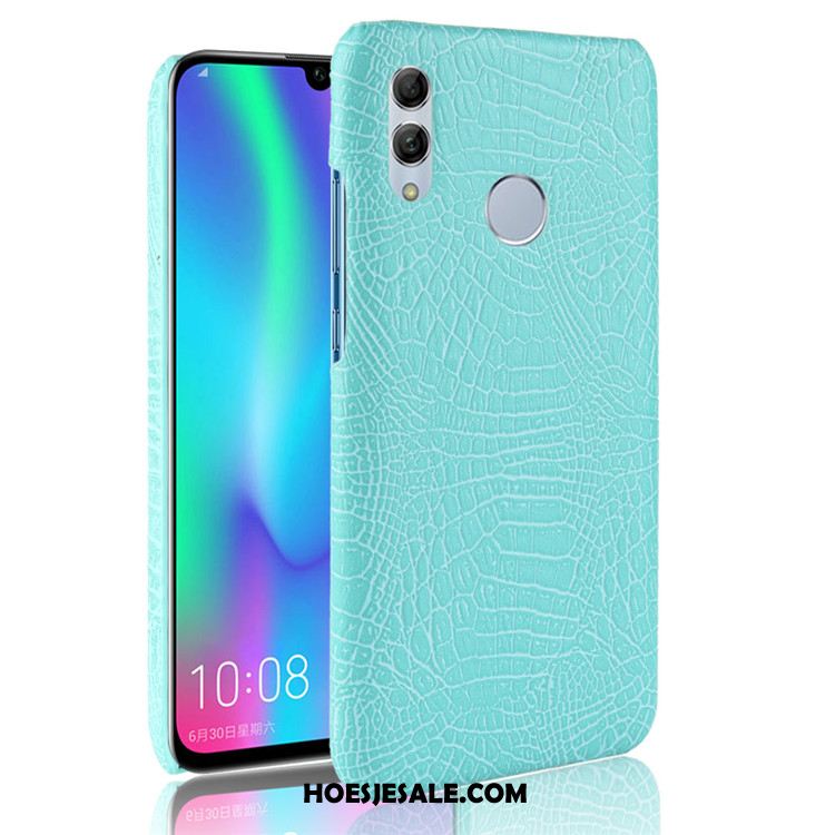 Huawei P Smart 2019 Hoesje Leer Hard Hoes Patroon Zwart Kopen