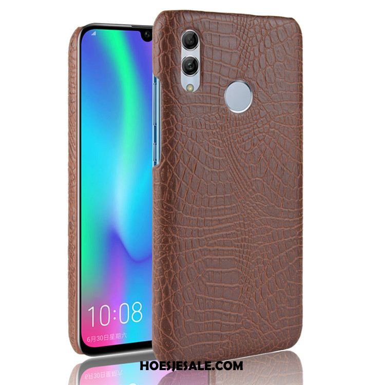 Huawei P Smart 2019 Hoesje Leer Hard Hoes Patroon Zwart Kopen