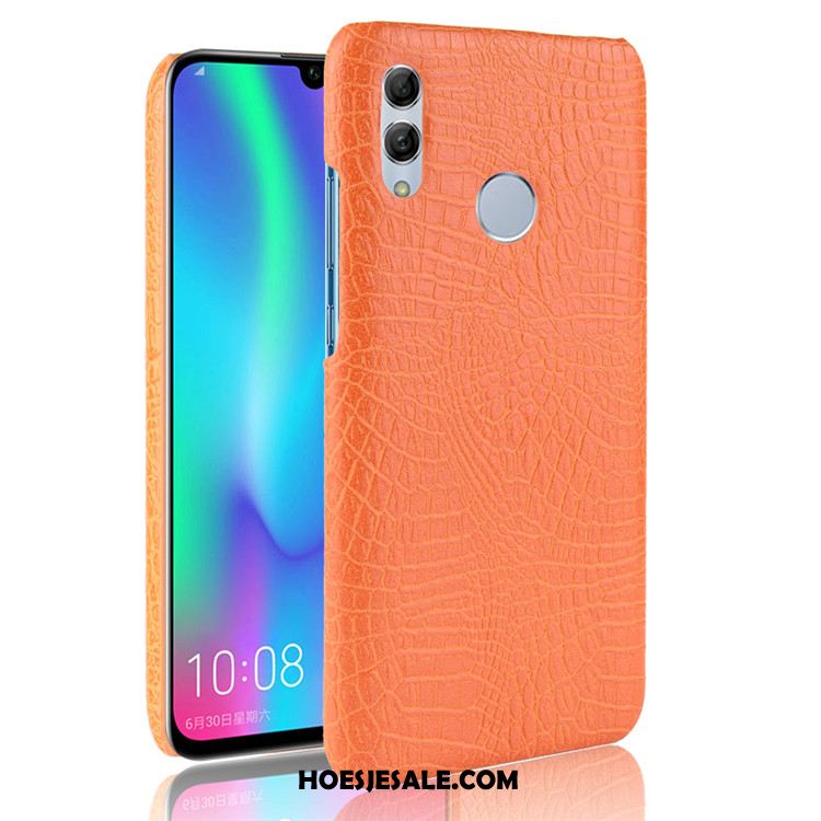 Huawei P Smart 2019 Hoesje Leer Hard Hoes Patroon Zwart Kopen