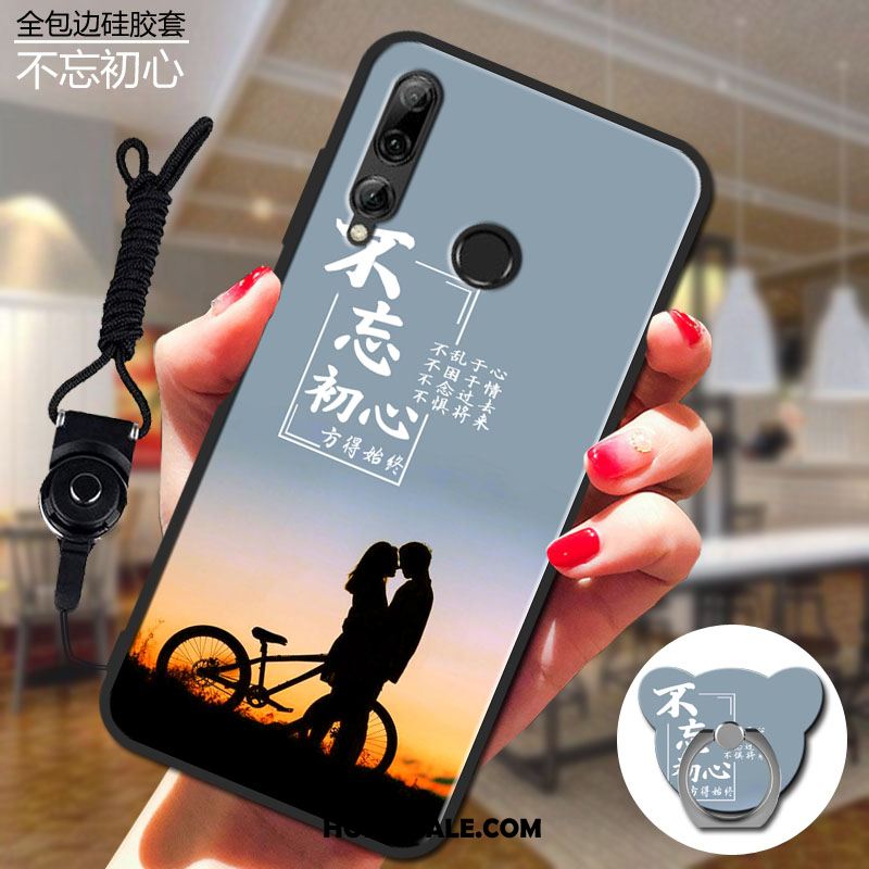 Huawei P Smart+ 2019 Hoesje Mobiele Telefoon Grijs Spotprent Siliconen Kopen