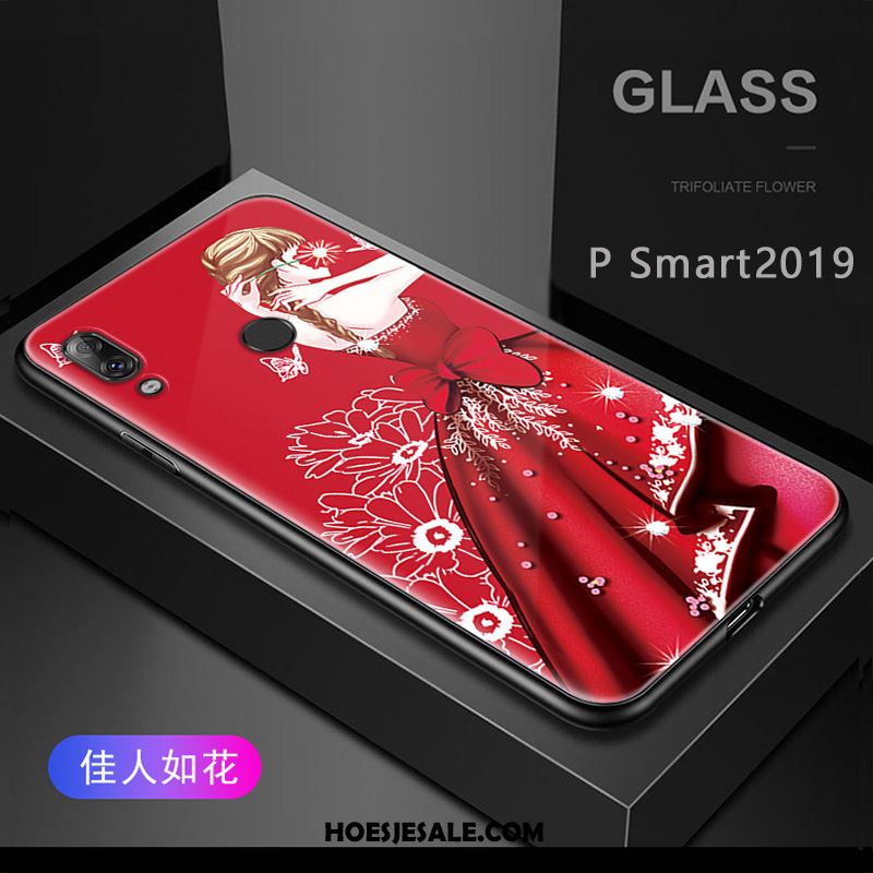 Huawei P Smart 2019 Hoesje Siliconen Trend Patroon Schrobben Bescherming Korting