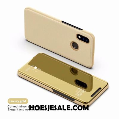 Huawei P Smart 2019 Hoesje Spiegel Hoes Anti-fall Mobiele Telefoon Leren Etui Kopen