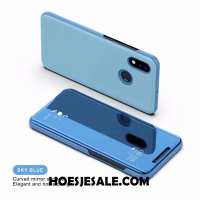 Huawei P Smart 2019 Hoesje Spiegel Hoes Anti-fall Mobiele Telefoon Leren Etui Kopen