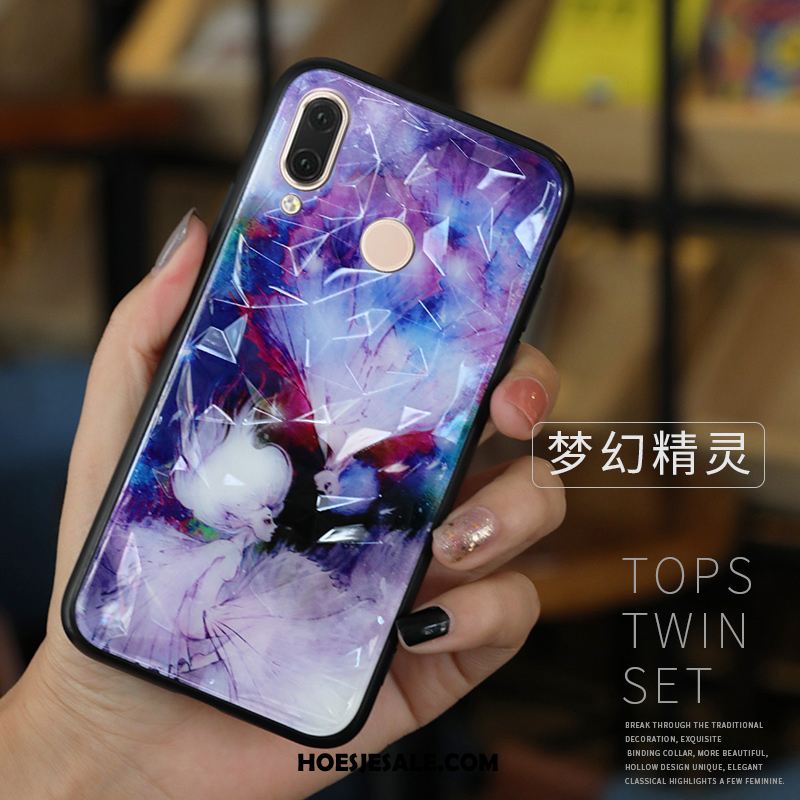 Huawei P Smart 2019 Hoesje Trend Blauw Anti-fall Bescherming Mobiele Telefoon Goedkoop
