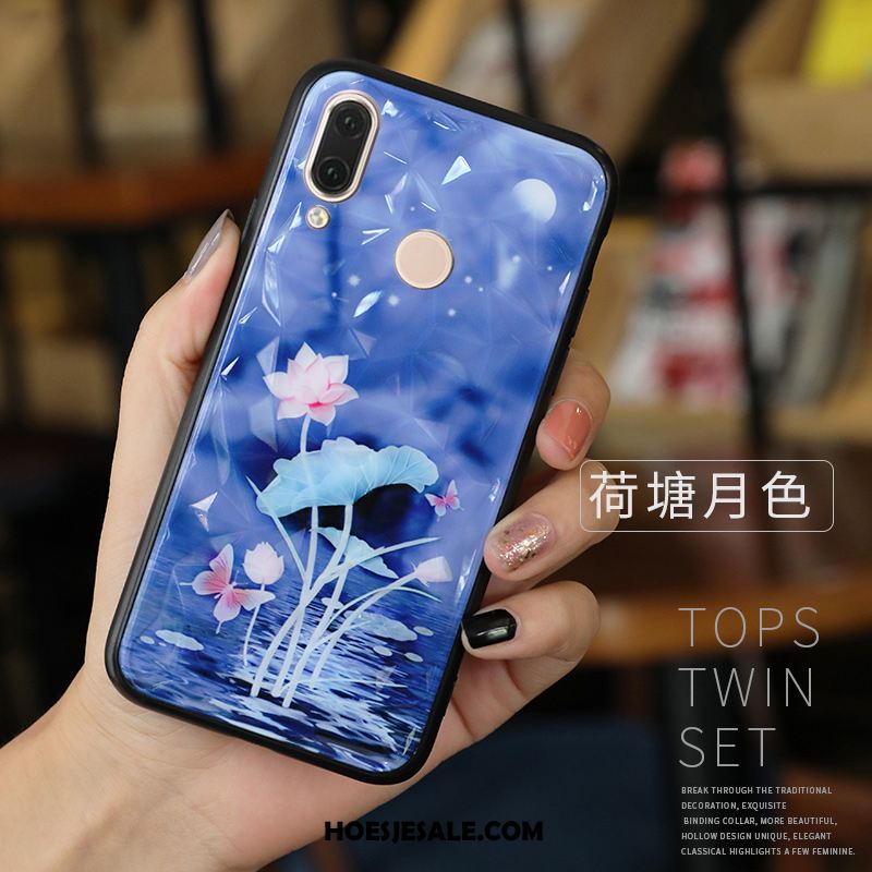 Huawei P Smart 2019 Hoesje Trend Blauw Anti-fall Bescherming Mobiele Telefoon Goedkoop