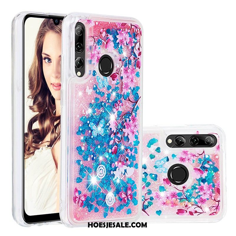 Huawei P Smart+ 2019 Hoesje Trend Vlinder Mobiele Telefoon Purper Zacht Goedkoop