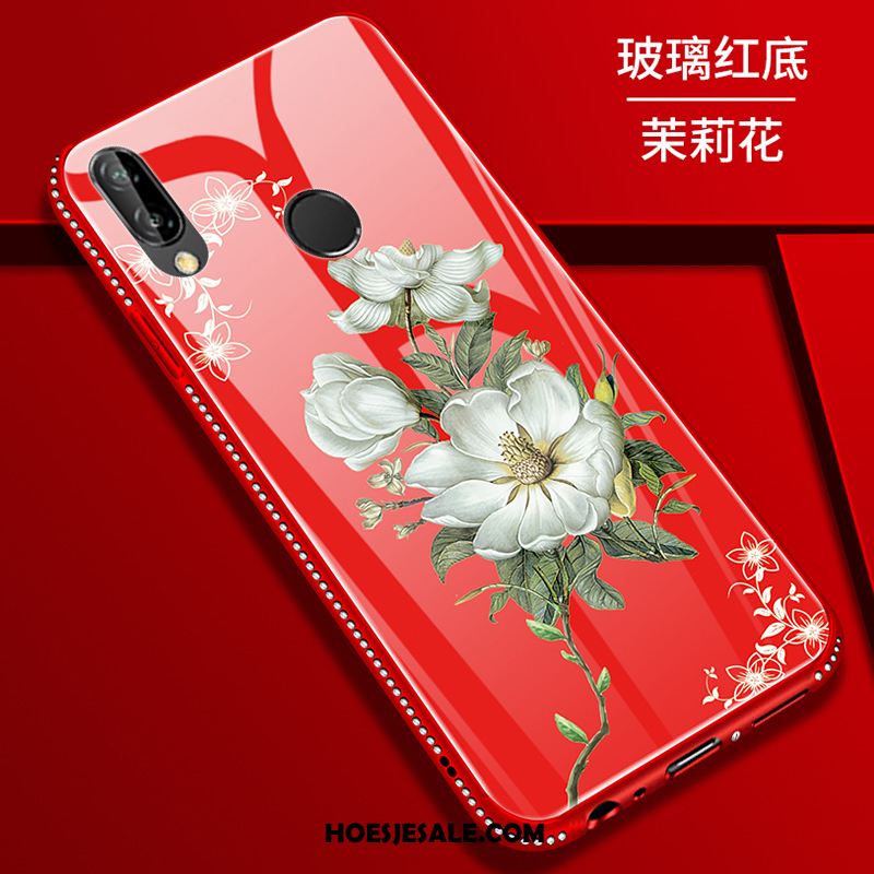 Huawei P Smart+ Hoesje Anti-fall Bloemen Hoes Zacht All Inclusive Kopen