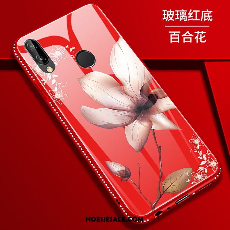 Huawei P Smart+ Hoesje Anti-fall Bloemen Hoes Zacht All Inclusive Kopen