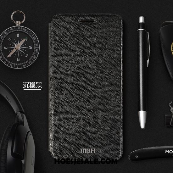 Huawei P Smart+ Hoesje Anti-fall Trendy Merk Leren Etui Eenvoudige All Inclusive Sale