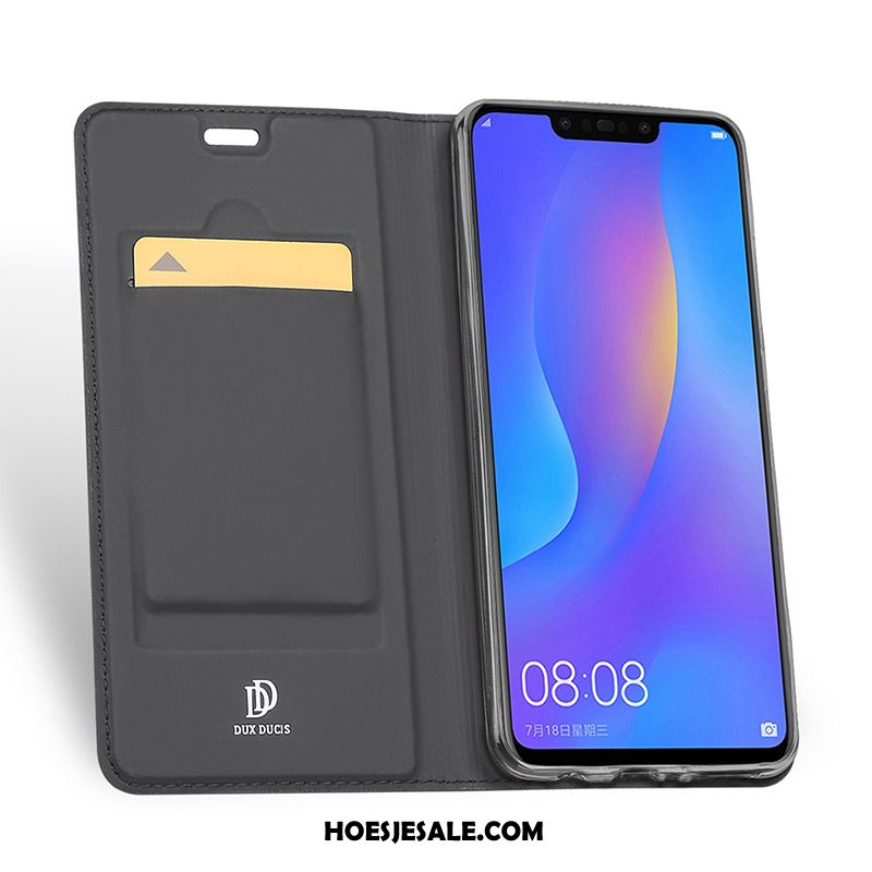 Huawei P Smart+ Hoesje Folio Mobiele Telefoon Rose Goud Bescherming Anti-fall Sale