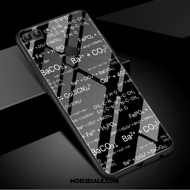 Huawei P Smart Hoesje Gehard Glas Persoonlijk Wit Siliconen Zacht Sale