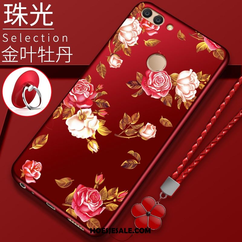 Huawei P Smart Hoesje Hoes Anti-fall Mobiele Telefoon Rood Bescherming Sale