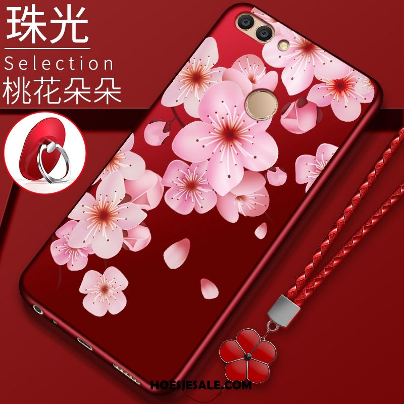 Huawei P Smart Hoesje Hoes Anti-fall Mobiele Telefoon Rood Bescherming Sale
