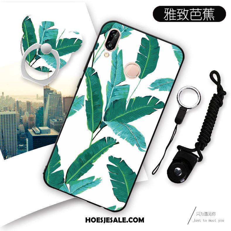 Huawei P Smart+ Hoesje Mobiele Telefoon Bescherming Rood Zacht Siliconen Sale