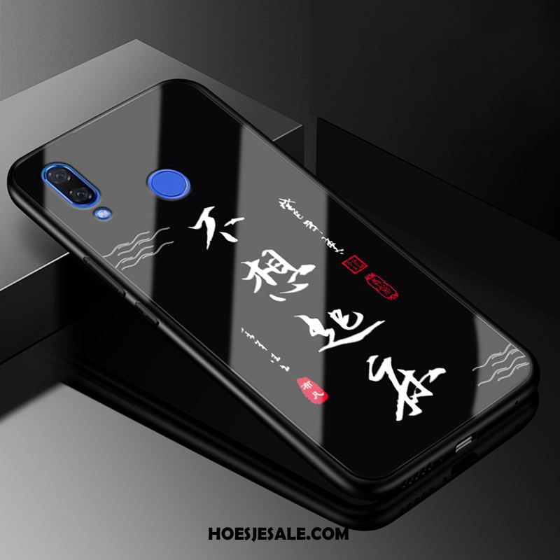 Huawei P Smart+ Hoesje Mobiele Telefoon Siliconen Zwart Hoes Trendy Merk Korting