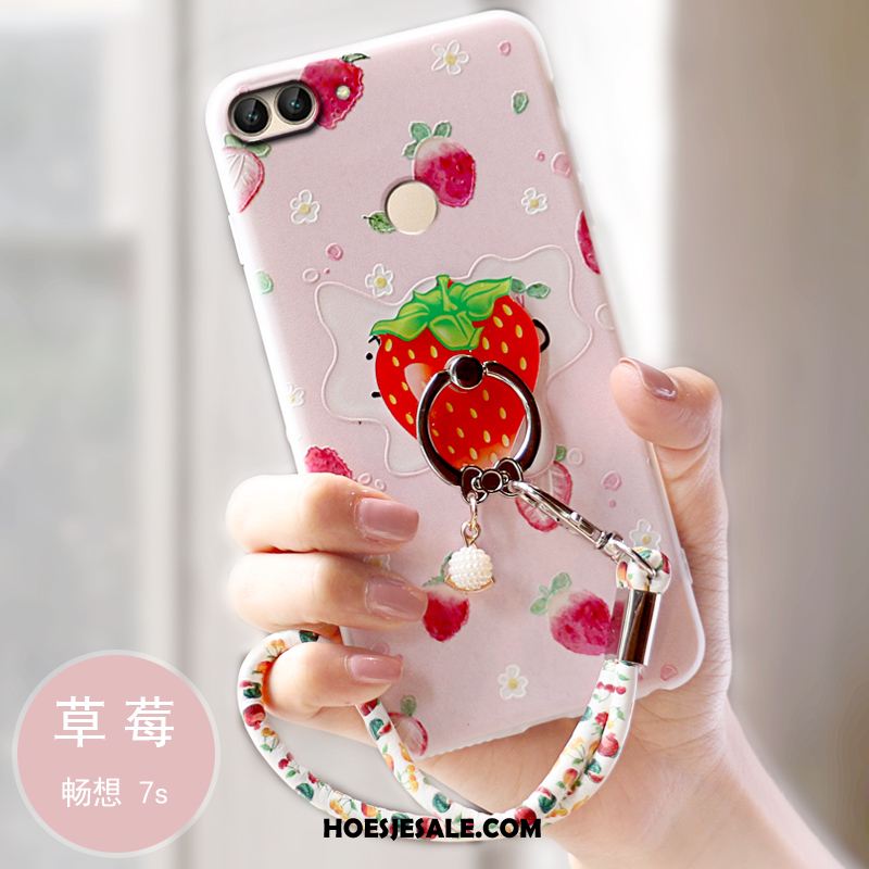 Huawei P Smart Hoesje Mobiele Telefoon Zacht Trend Roze Bescherming Goedkoop