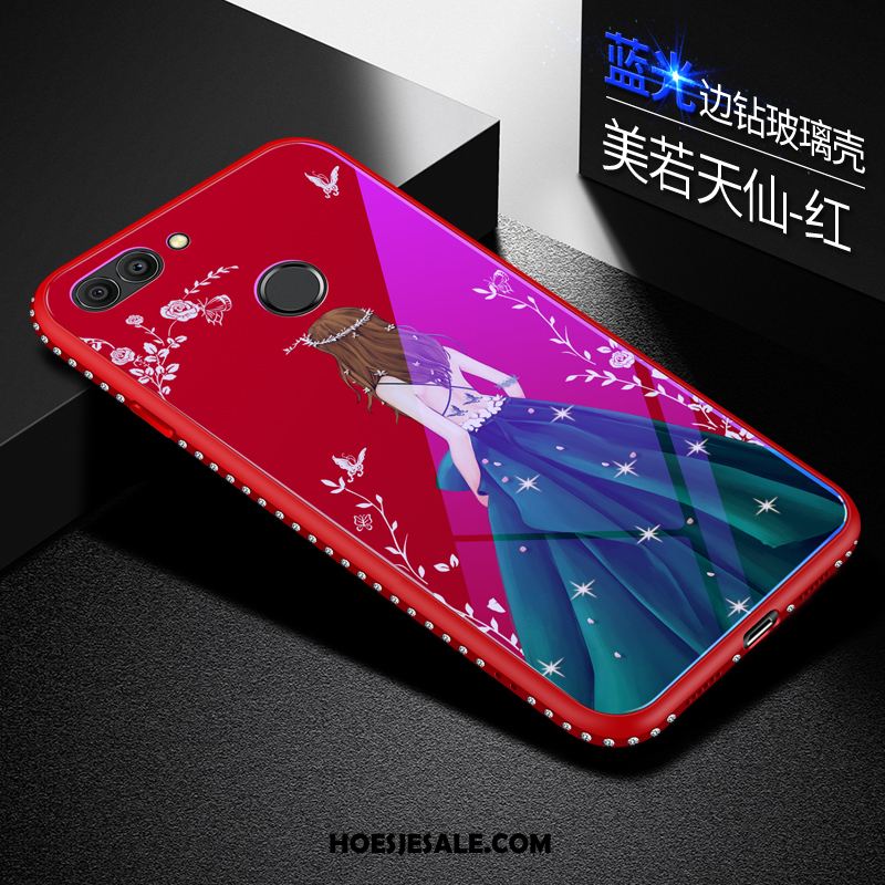 Huawei P Smart Hoesje Mooie Gehard Glas Anti-fall Hoes Net Red Online