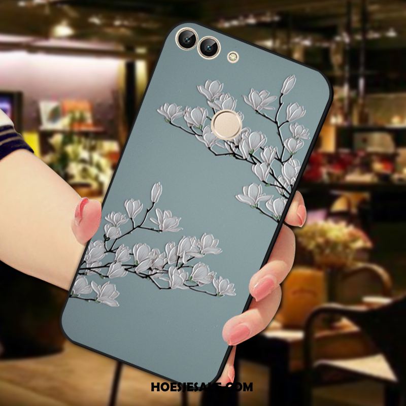 Huawei P Smart Hoesje Reliëf Hoes Anti-fall Bloemblaadjes Mobiele Telefoon Sale
