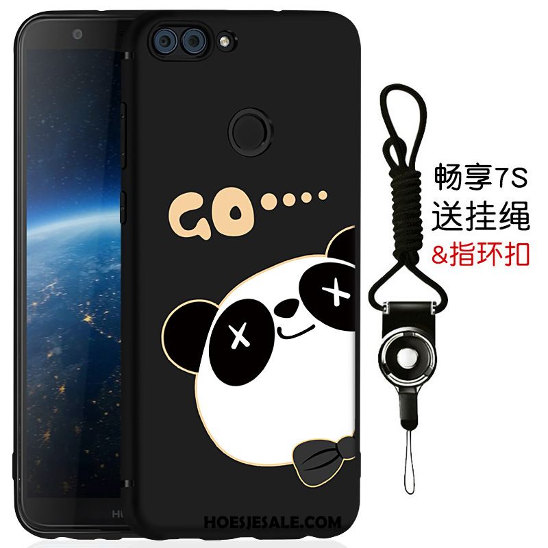 Huawei P Smart Hoesje Schrobben Siliconen Anti-fall Zwart Mobiele Telefoon Online