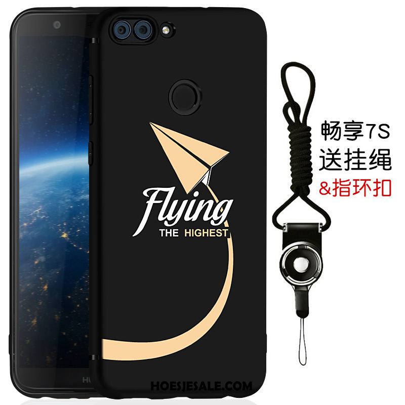 Huawei P Smart Hoesje Schrobben Siliconen Anti-fall Zwart Mobiele Telefoon Online