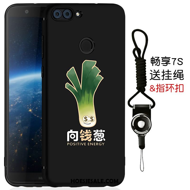 Huawei P Smart Hoesje Schrobben Siliconen Anti-fall Zwart Mobiele Telefoon Online