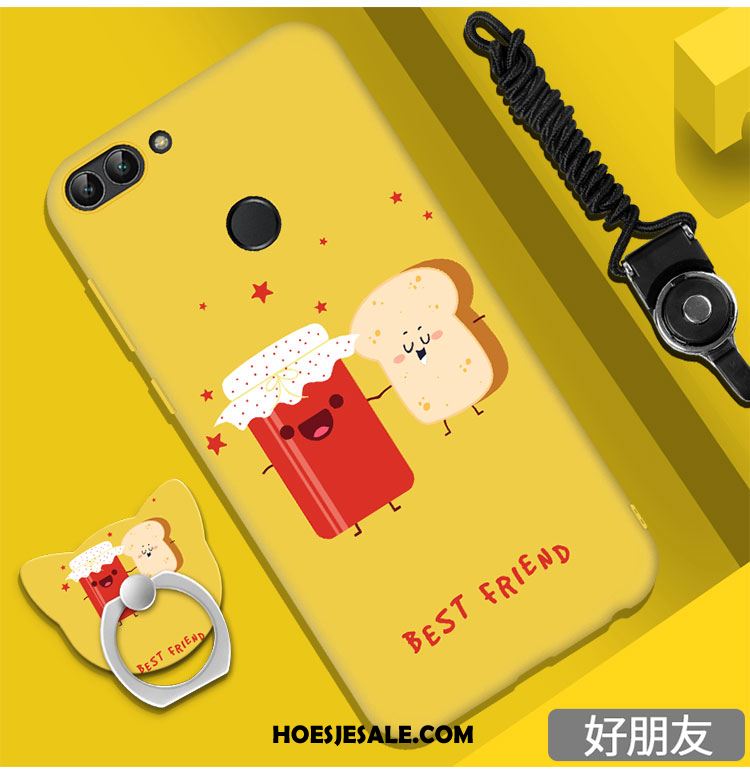 Huawei P Smart Hoesje Spotprent Ring Geel Mobiele Telefoon Zacht Kopen